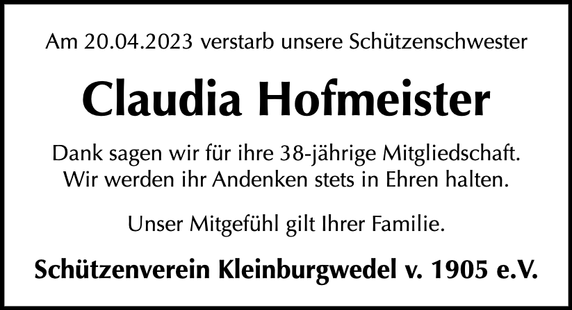 Claudia Hofmeister
